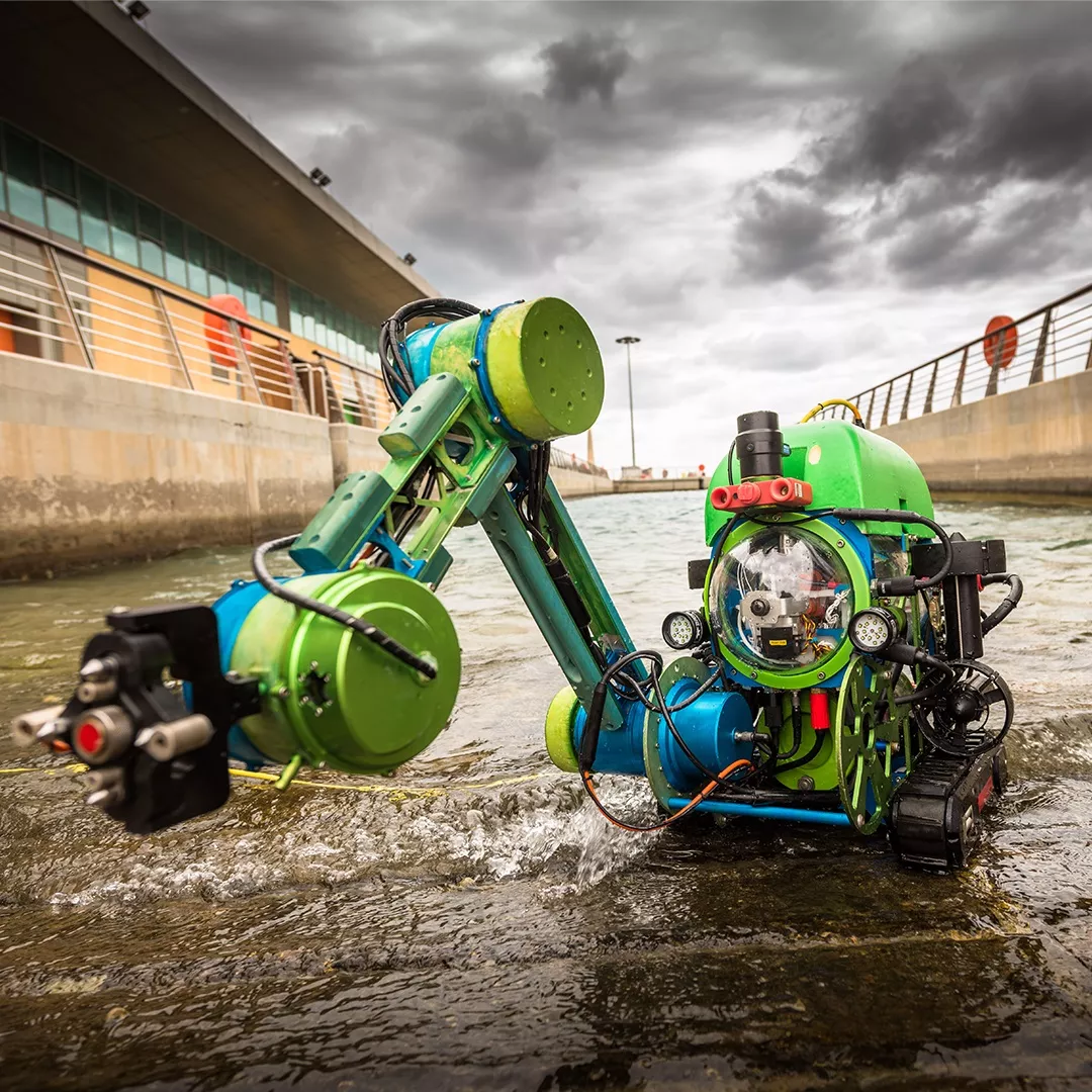 Aramco deploys robots to perform various operational tasks such as the Shallow Water Inspection and Monitoring Robot (SWIM-R)